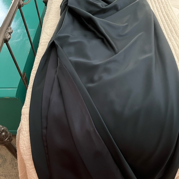 MILLY Ally Off-the-Shoulder Gown in Italian Stretch Satin - Picture 11 of 14